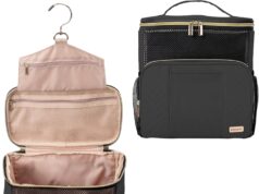 Women’s Hanging Travel Toiletry Bag – Large, Durable, Multipurpose and TSA Approved for the Modern Traveling Woman, Black