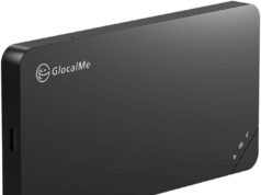 GlocalMe U3 4G LTE Mobile Hotspot Device, Portable WiFi Hotspot for Travel in 200+ Countries, No SIM Card Needed, 10 Connected Devices and Global 1GB Data, Pocket WiFi Hotspot Device (U3 Black)