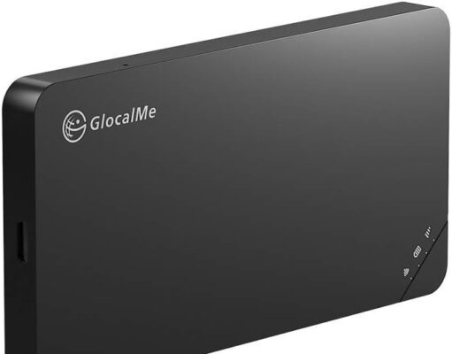 GlocalMe U3 4G LTE Mobile Hotspot Device, Portable WiFi Hotspot for Travel in 200+ Countries, No SIM Card Needed, 10 Connected Devices and Global 1GB Data, Pocket WiFi Hotspot Device (U3 Black)
