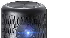 NEBULA Capsule Max, Pint-Sized Wi-Fi Mini 200 ANSI Lumen Portable movie Projector, 8W Speaker, 100 Inch Picture, 4-Hour Video Playtime, Outdoor Projector (Renewed)