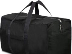 Extra Large Duffle Bag Lightweight, 96L Travel Duffle Bag Foldable for Men Women, Black