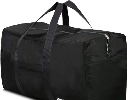 Extra Large Duffle Bag Lightweight, 96L Travel Duffle Bag Foldable for Men Women, Black