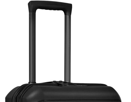 Traveler’s Choice Pagosa Indestructible Hardshell Expandable Spinner Luggage, Black, Carry-on