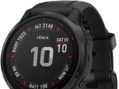 Garmin Fenix 6S Pro, Premium Multisport GPS Watch, Smaller-Sized, features Mapping, Music, Grade-Adjusted Pace Guidance and Pulse Ox Sensors, Black (Renewed)