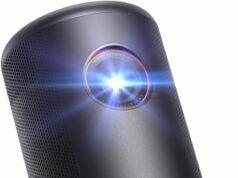 NEBULA Capsule 3 GTV Projector, Netflix Officially Licensed, 1080P Smart Mini Projector with Wi-Fi, 2.5 Hours of Playtime, 120-Inch Display, Dolby Digital, Ultra Portable for Any Space