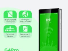 GlocalMe G4 Pro 4G LTE Mobile Hotspot Device with 5″ Touch Screen, Portable WiFi Hotspot for Travel, No SIM Card Needed, 10 Connected Devices, Global 1GB Data, Pocket WiFi Travel Router(G4 Pro Black)