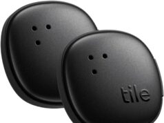 Tile by Life360 Sticker (2024) – Small Bluetooth Tracker, Remote Finder and Item Locator for Bikes, Glasses and More. Both iOS and Android Compatible. Phone Finder. 2-Pack (Black)