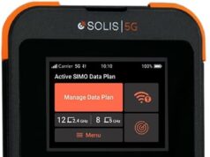 SIMO Solis 5G WiFi Mobile Hotspot for Travel, Local and International Coverage Router, Multi-Carrier Access, No Contract Required, Supports 16 Devices, 1GB/Month Lifetime Data Included (Renewed)