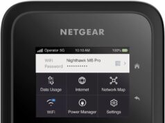 NETGEAR Nighthawk M6 Pro Mobile Hotspot 5G mmWave, 8Gbps, Unlocked,AT&T, T-Mobile,Verizon International Roaming 125 Countries,WiFi 6E,Portable Device with touch control, Modem Wireless Router(MR6550)