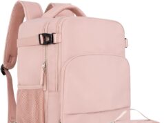 Travel Backpack for Women, Flight Approved Carry On Backpack with USB Charging Hole, Lightweight Travel Bag, Waterproof Causal Bookbag for College, Travel, Work