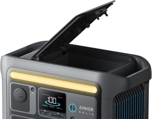 Anker SOLIX C800 Portable Power Station, 1200W (Peak 1600W) Solar Generator, Full Charge in 58 Min, 768Wh LiFePO4 Battery for Outdoor Camping, RVs, Road Trip, and Power Outages (Optional Solar Panel)