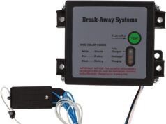 Trailer Brakes Breakaway Kit, Trailer Breakaway Kit, 12V Vehicle Universal Break Away System with 7 Box Battery Charger(Battery not included), Built In LED Indicator Trailer Accessories