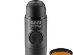 WACACO Minipresso GR, Portable Espresso Machine, Compatible Ground Coffee, Hand Coffee Make, Travel Gadgets, Manually Operated, Perfect for Camping