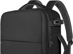 Taygeer Travel Backpack for Men Women, Carry On Backpack with USB Charging Port & Shoe Pouch, TSA 17.3inch Laptop Backpack Flight Approved, Nurse Bag Casual Daypack for Weekender Business Hiking,Black