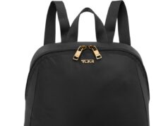 TUMI – Just In Case Foldable Backpack – Lightweight, Compact Travel Backpack – For One Bag Travel – 15.5″ X 12.3″ X 4.5″ – Black with Gold Hardware