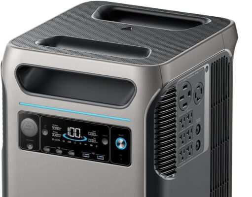 Anker SOLIX F3800 Portable Power Station, 3840Wh, LiFePO4 Batteries, Ultra-High 6000W AC Output with 120V/240V, Solar Generator for Home Backup, RVs, Emergencies, Power Outages, and Outdoor Camping