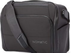 NOMATIC Messenger Bag – Formal Laptop Computer Bag and Briefcase – Crossbody Bag/Shoulder Bag and RFID Safe Travel Bag – 15-Inch Laptop Bag and Work Bag (Black)