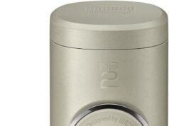 WACACO Minipresso NS2, Portable Espresso Maker Compatible with NS Original Capsules and Compatibles, Manually Operated, 18 Bar Small Handheld Coffee Machine for Travel, Camping