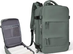 coowoz Large Travel Backpack For Women Men,Carry On Backpack,Hiking Backpack Waterproof Outdoor Sports Rucksack Casual Daypack Travel Essentials(Olive Green)