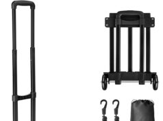 KEDSUM Folding Hand Truck, 290 lbs Heavy Duty Luggage Cart for Moving, Solid Construction Utility Dolly Cart Compact and Lightweight for Luggage, Personal, Travel, Auto, Moving and Office Use