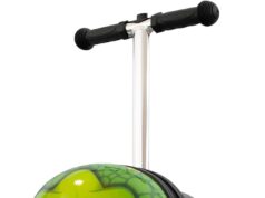 Flyte Darwin The Dino Scooter Suitcase – 2-in-1, 18 inch Ride on Suitcase for Kids, 25 Litre Capacity Kids’ Luggage on Wheels for Boys and Girls Aged 4+, Rideable Carry on Children’s Suitcase