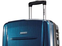 Samsonite Winfield 2 Hardside Expandable Luggage with Spinner Wheels, Checked-Large 28-Inch, Deep Blue