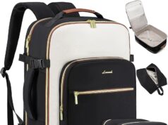 LOVEVOOK Large Travel Backpack for Women & Men, 40L Carry on Backpack for Airplanes, TSA Personal Item Travel Bag fits 17″ Laptop, Waterproof Travel Essentials Airline Approved with 3 Packing Cubes