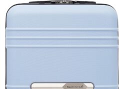 Travelers Club Richmond Spinner Luggage, Blue, Carry-On 20-Inch