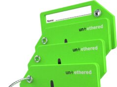 Untethered 4-Pack Luggage Tag Set | Luggage Tags, Luggage Tags for Suitcases, Bag Tag, Luggage Tags 4 Pack, Suitcase Tags, Identifiers Travel Bag Tags for Luggage, Name Travel Tags for Luggage