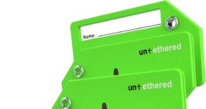 Untethered 4-Pack Luggage Tag Set | Luggage Tags, Luggage Tags for Suitcases, Bag Tag, Luggage Tags 4 Pack, Suitcase Tags, Identifiers Travel Bag Tags for Luggage, Name Travel Tags for Luggage
