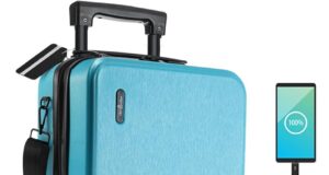 22 Inch Carry On Luggage 22x14x9 Airline Approved, Carry On Suitcase with Wheels, Hard-shell Carry-on Luggage, Durable Luggage Carry On, Teal Small Suitcase with Cosmetic Carry On Bag