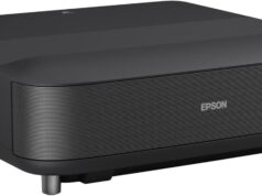 Epson EpiqVision Ultra LS650 Ultra Short Throw 3-Chip 3LCD Smart Streaming Laser Projector, 4K PRO-UHD, HDR, 3,600 Lumens, up to 120″, Epson Setting Assistant, Android TV, Sound by Yamaha – Black
