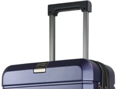 KROSER Hardside Expandable Carry On Luggage with Spinner Wheels & Built-in TSA Lock, Durable Suitcase Rolling Luggage with USB Port, Carry-On 20-Inch, Navy