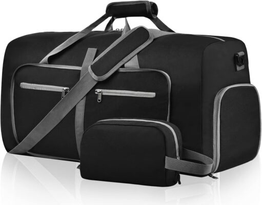 Felipe Varela Duffle Bag with Shoes Compartment and Adjustable Strap,Foldable Travel Duffel Bags for Men Women,Waterproof Duffel Bags