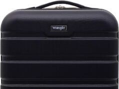 Wrangler Hardside Carry-On Spinner Luggage, Black, 20-Inch