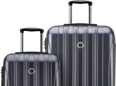 DELSEY Paris Helium Aero Hardside Expandable Luggage with Spinner Wheels, Titanium, 2-Piece Set (21/25)
