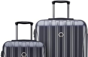 DELSEY Paris Helium Aero Hardside Expandable Luggage with Spinner Wheels, Titanium, 2-Piece Set (21/25)