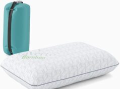 Vaverto Small Memory Foam Pillow for Travel and Camping – Compressible Medium Firm, Breathable Cover, Machine Washable, Ideal Backpacking, Airplane and Car