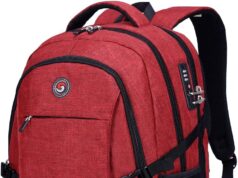 SHRRADOO Anti Theft Laptop Backpack Travel Backpacks with usb Charging Port for Women Men College High School Backpack Computer Bag Fits 16.3 Inch Laptop