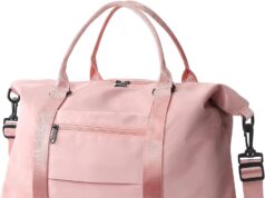 Travel Duffle Bag, Waterproof Weekender Bag Carry On Tote Bags for Women, Travel Essentials Sport Gym Bag for Men, Hospital Bag for Labor and Delivery, Overnight Bag Luggage Bag with Trolley Sleeve