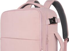 Taygeer Travel Backpack for Women, Carry On Backpack with USB Charging Port & Shoe Pouch, TSA 15.6inch Laptop Backpack Flight Approved, Nurse Bag Casual Daypack for Weekender Business Hiking, Pink