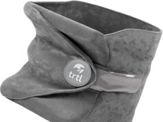 trtl Travel and Airplane Pillow – Real Sleeping Experience on Long Flights – Neck and Shoulder Support – Super-Soft, Lightweight, Easy-to-Carry, and Machine-Washable Flight Pillow