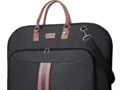 BALEINE Travel Garment Bag, Travel Suit Bag for Men, 42” Waterproof Carry on Garment Bag for Hanging Clothes, Garment Duffel Bag for Travel Business (Black)