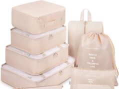 Mossio 9 Set Packing Cubes with Shoe Bag & Electronics Bag – Luggage Organizers Suitcase Travel Accessories