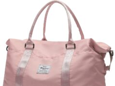 Travel Duffel Bag,Sports Tote Gym Bag,Shoulder Weekender Overnight Bag for Women