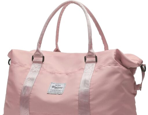 Travel Duffel Bag,Sports Tote Gym Bag,Shoulder Weekender Overnight Bag for Women