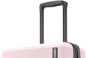 AMERICAN TOURISTER Stratum XLT Expandable Hardside Luggage with Spinner Wheels, Pink Blush, Carry-On 21-Inch