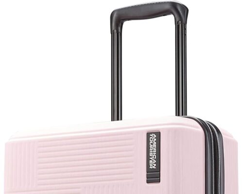 AMERICAN TOURISTER Stratum XLT Expandable Hardside Luggage with Spinner Wheels, Pink Blush, Carry-On 21-Inch