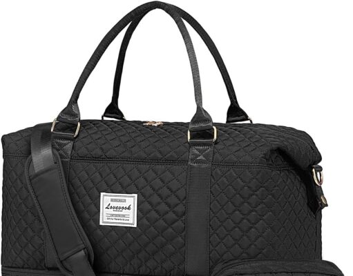 LOVEVOOK Travel Duffle Bag,Weekender Bags for Women with Shoe Compartment,Carry on Overnight Bag with Toiletry Bag,Gym Duffel Bag with Wet Pocket, Hospital Bags for Labor and Delivery