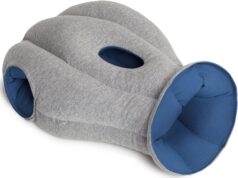 Ostrichpillow Original Travel Pillow & Power Nap Pillow – High-End Microbeads Filled, Unique Patented Design, Versatile Use, Easy to Clean